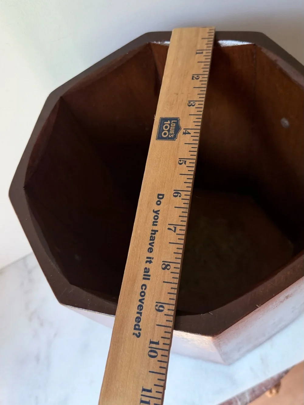 Vintage Wood waist basket umbrella stand garbage can with Metal Lion Rings